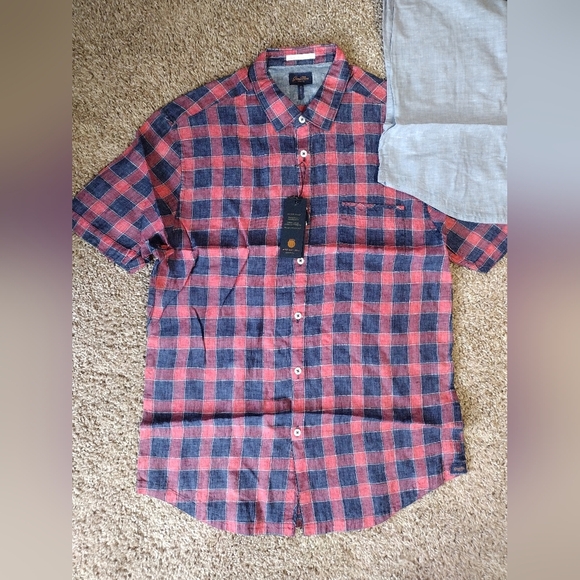 Good Man Brand Short Sleeve Button Down Shirts Duo NWT - Picture 4 of 8